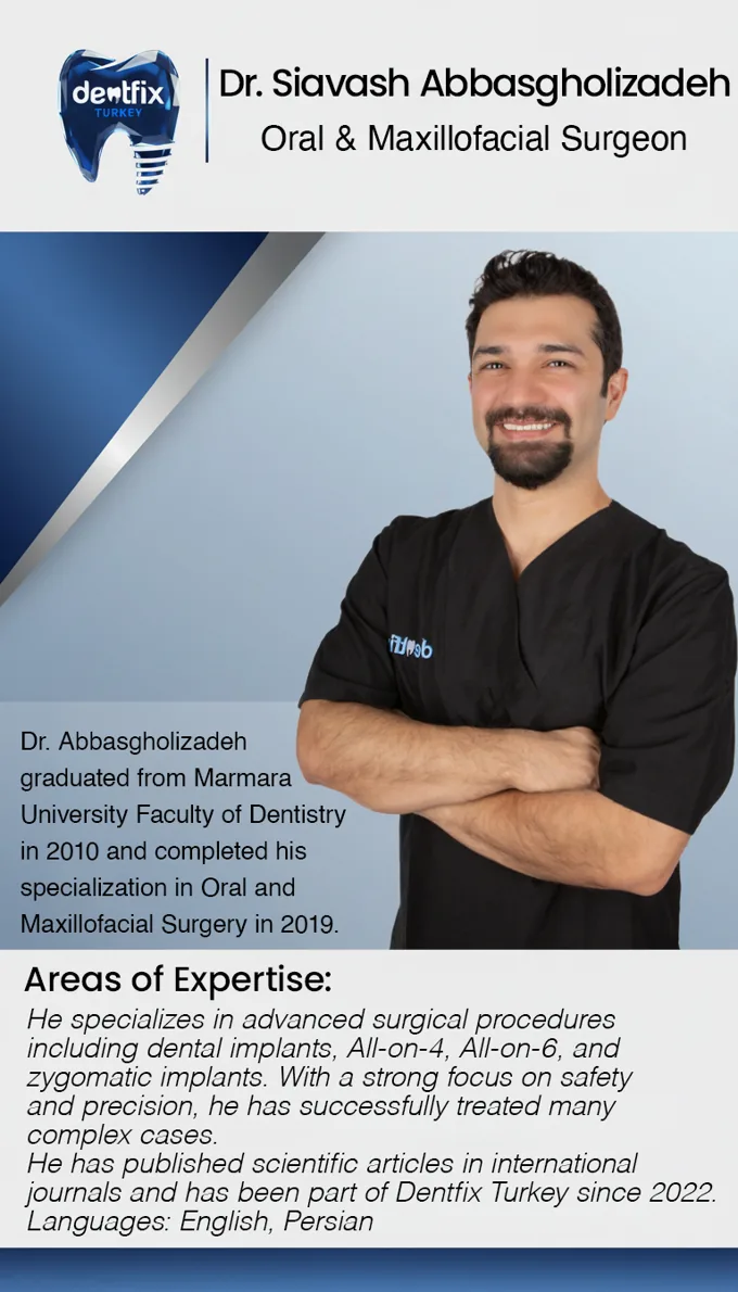 Dr. Siavash Abbasgholizadeh — Cirujano oral y maxilofacial en Dentfix Estambul