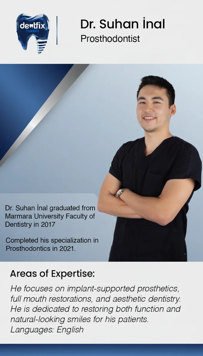 Dr. Suhan İnal — Prostodoncista en Dentfix Estambul